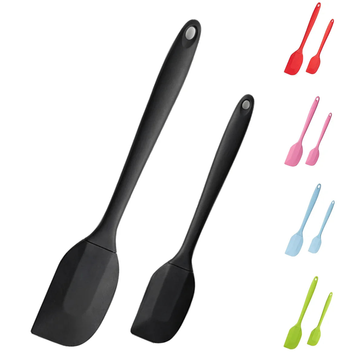 2-Piece Silicone Spatula Set – Heat-Resistant Baking & Pastry Tool
