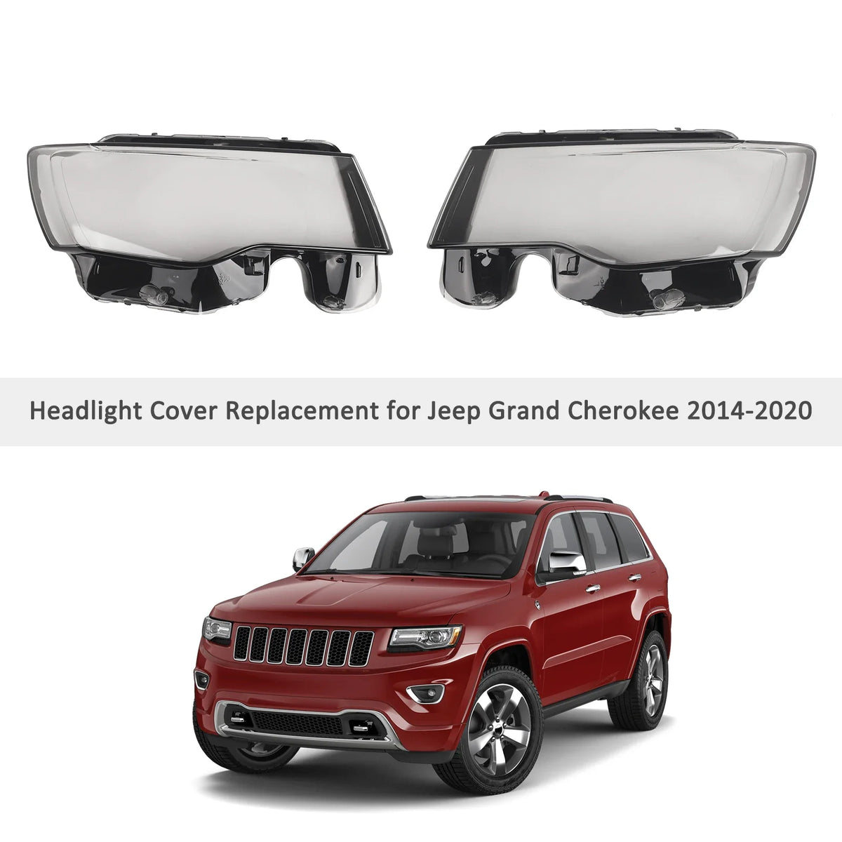 Clear Lens Headlamp Cover Headlight Right Side Replacement Jeep Grand