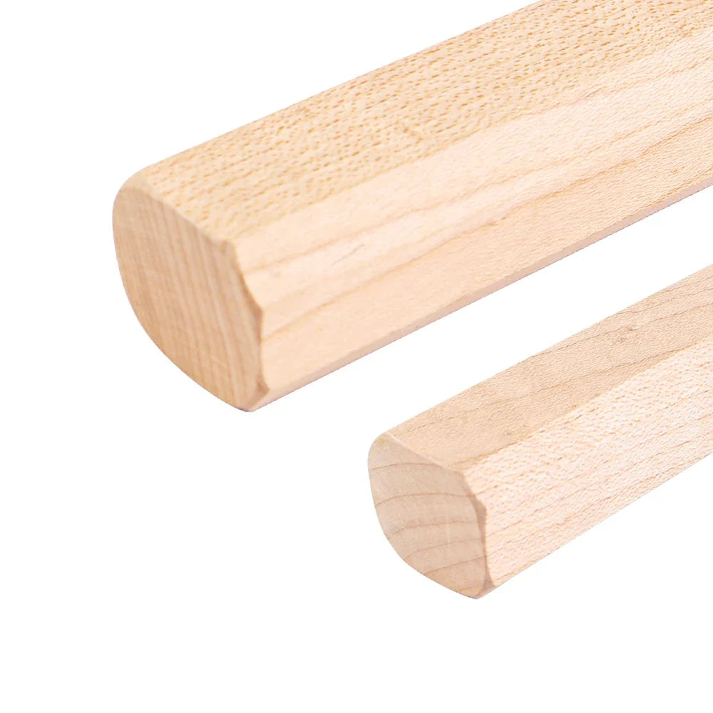 Octagonal Japanese Knife Handle – Maple & Black Plastic DIY