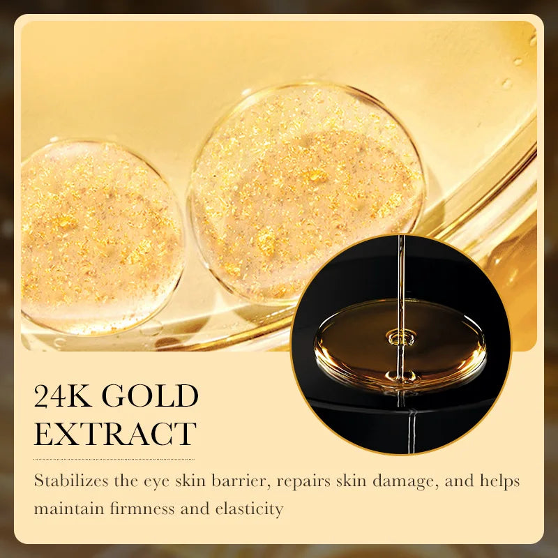 24K Gold Hyaluronic Acid Eye Cream – Dark Circles & Bags