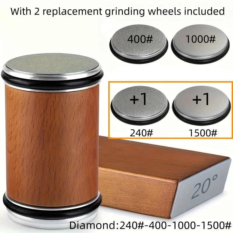 Professional Knife Sharpener Magnetic Rolling 15 20 Fixed Angles