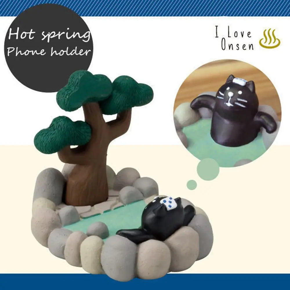 Cute Cat Resin Phone Stand – Hands-Free Desktop Holder