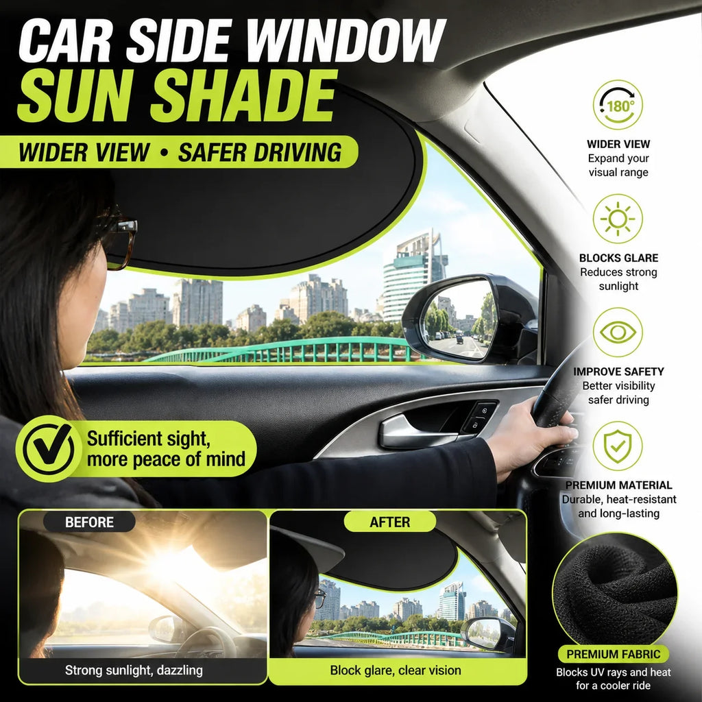 Universal Car Window Sun Shade – UV & Anti-Glare Cover