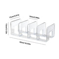Purse Storage Organizer Closet 4 Slots Clear Shelf Dividers Clutch