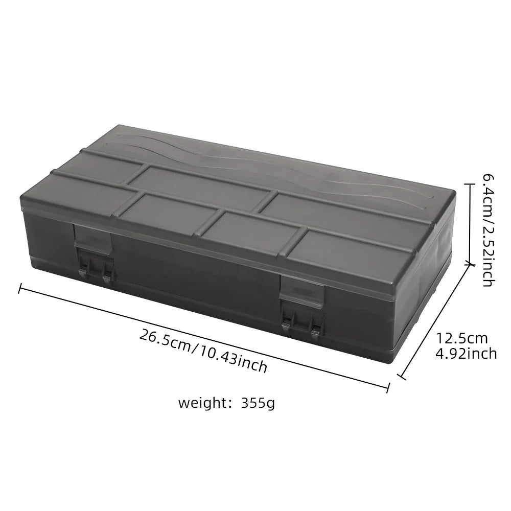Double-Sided Foldable Storage Box | Large Desk Organizer