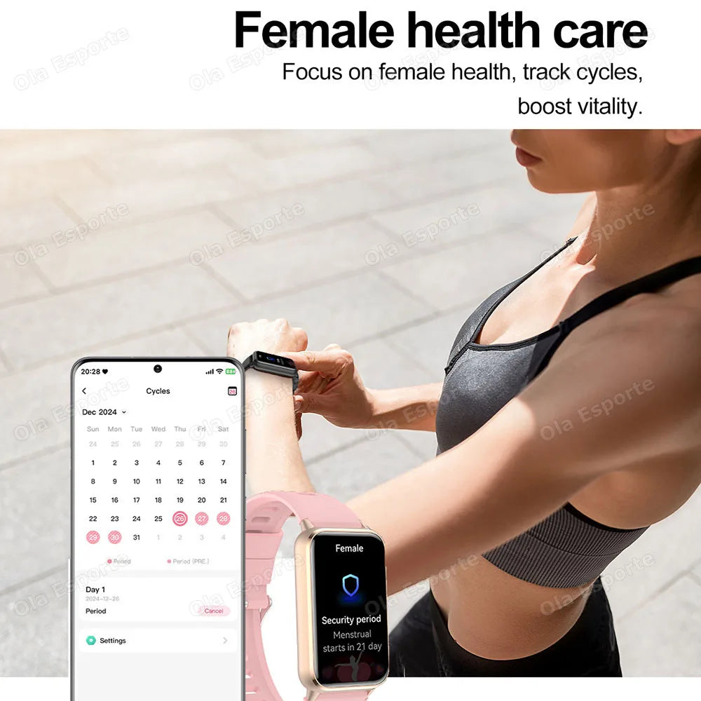 Ola Esporte Sports Smart Watch AMOLED NFC Bluetooth Call