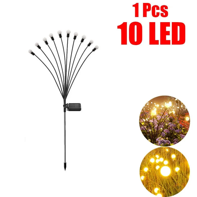 Solar Firefly Stake Light – IP65 Waterproof Garden Path LED