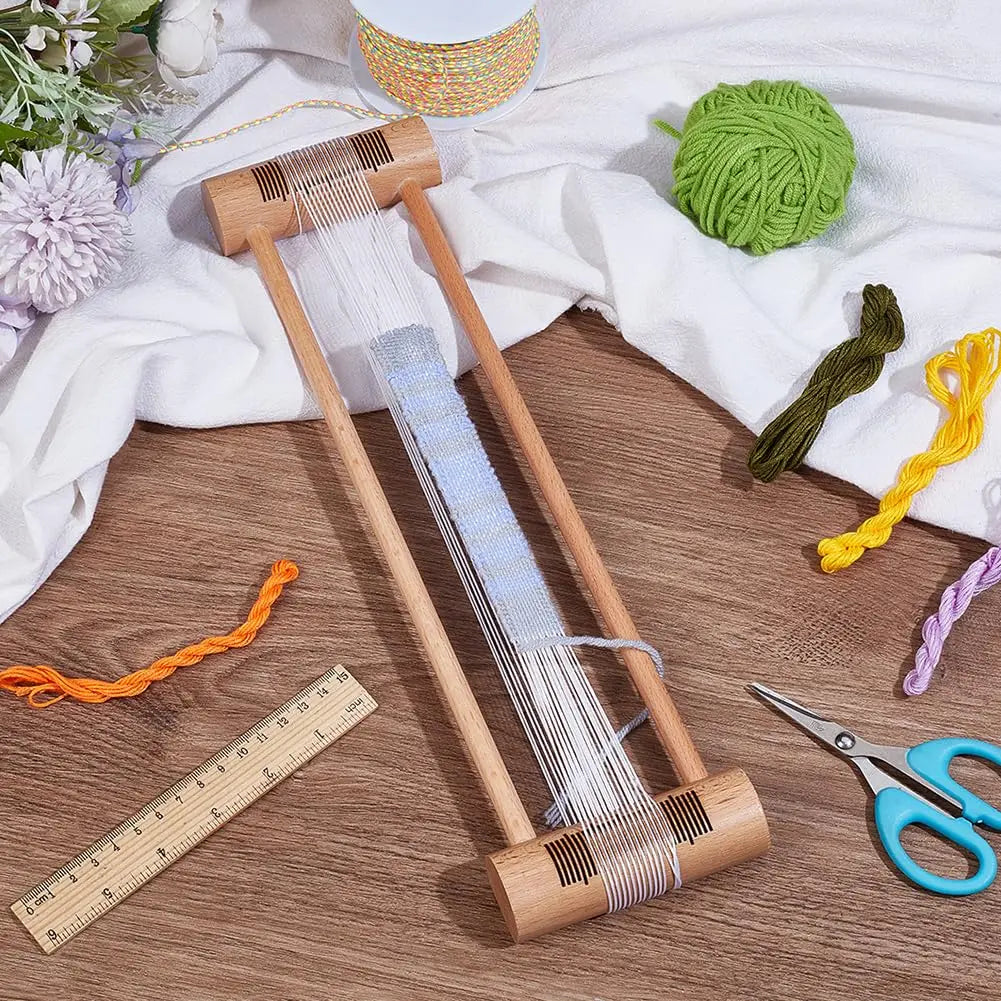 Rectangular Wooden Weaving Bobbin | Hand Loom Thread Winding Tool
