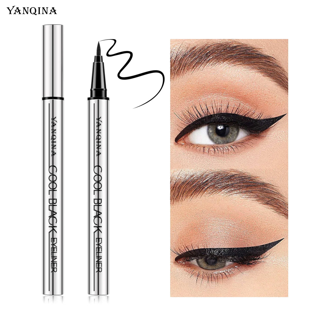 YANQINA Waterproof Liquid Eyeliner – Quick-Dry Long-Lasting Black