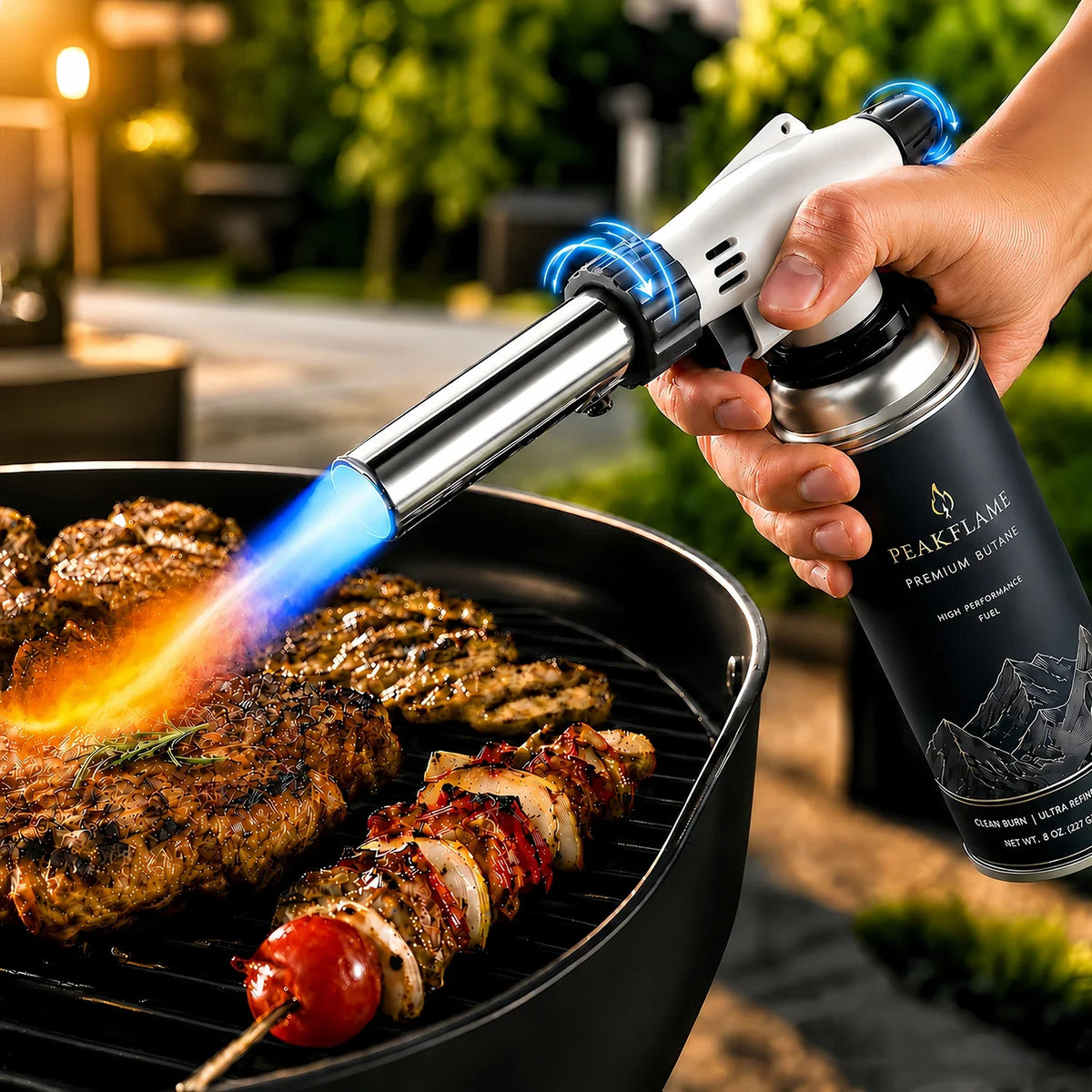 Butane Torch Lighter – Adjustable Flame Burner for Camping & BBQ