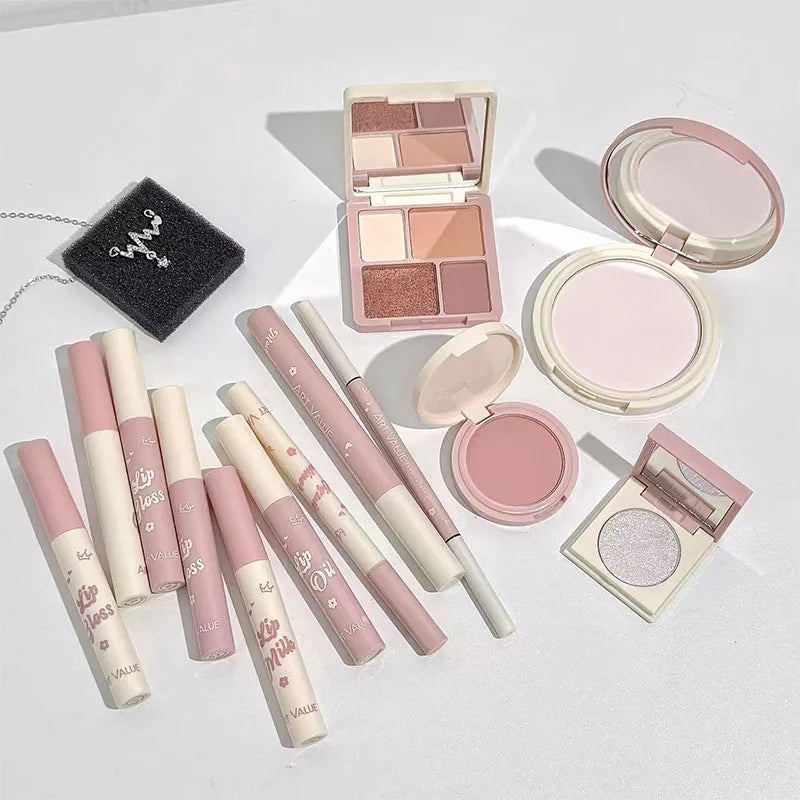 Art Value 13-Piece Full Face Makeup Set – Lips Eyes & Complexion