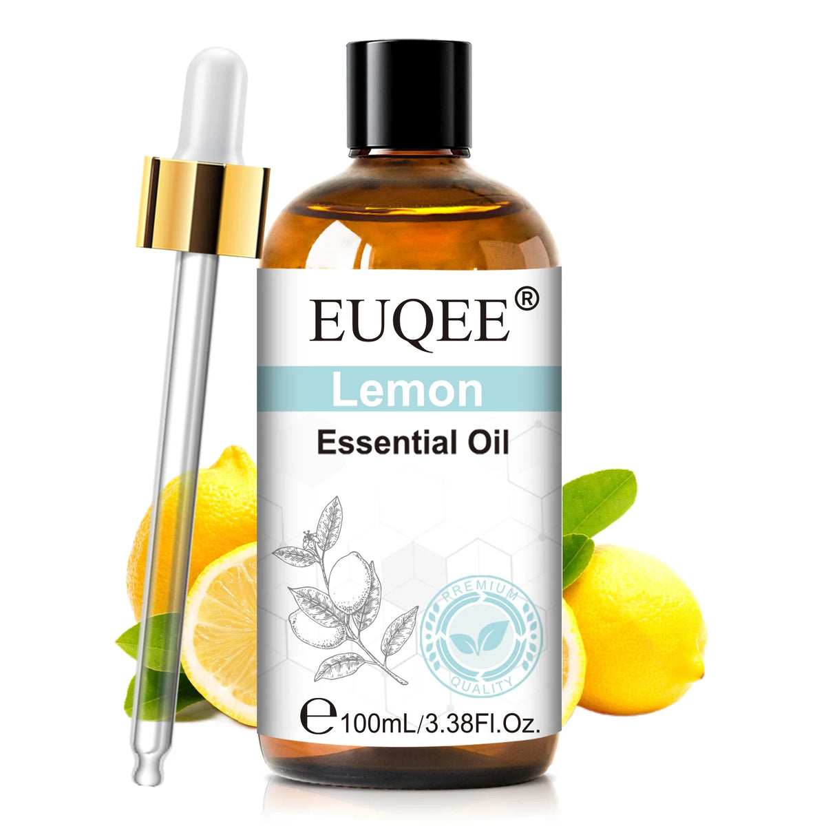 EUQEE 100ml Essential Oils – Lavender, Vanilla, Lemon & Cinnamon