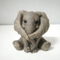 Feng Shui Gray Elephant Figurines Set of 3 | Resin Decor