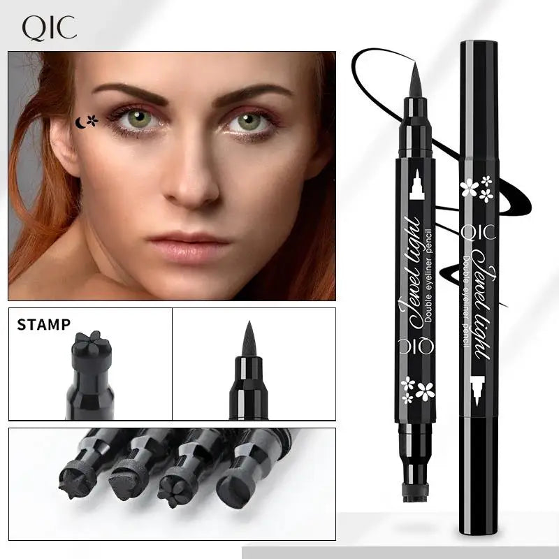 QIC 2-in-1 Stamp Liquid Eyeliner Pen – Waterproof, Long-Lasting