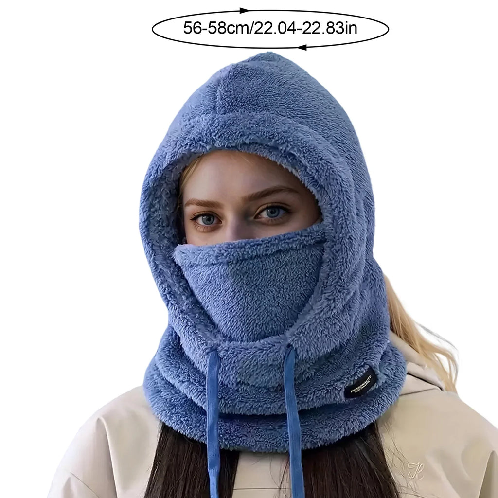 Windproof Ski Hooded Neck Warmer for Cycling & Winter Sports