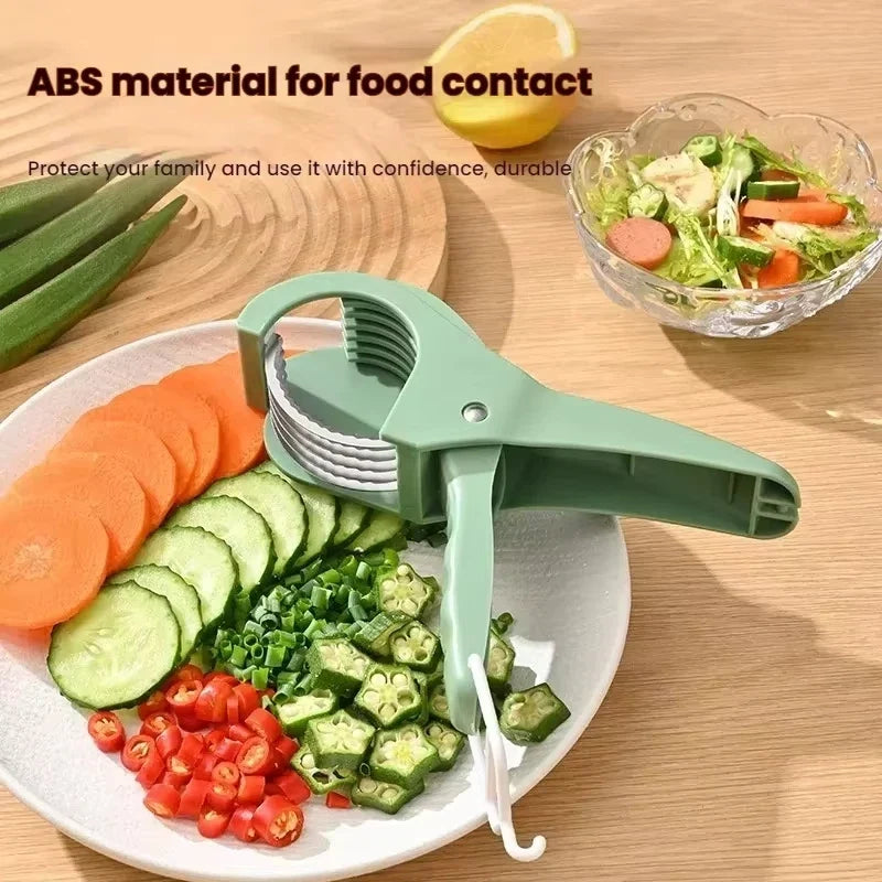 Stainless Steel Vegetable & Fruit Slicer | Multifunctional Salad Tool