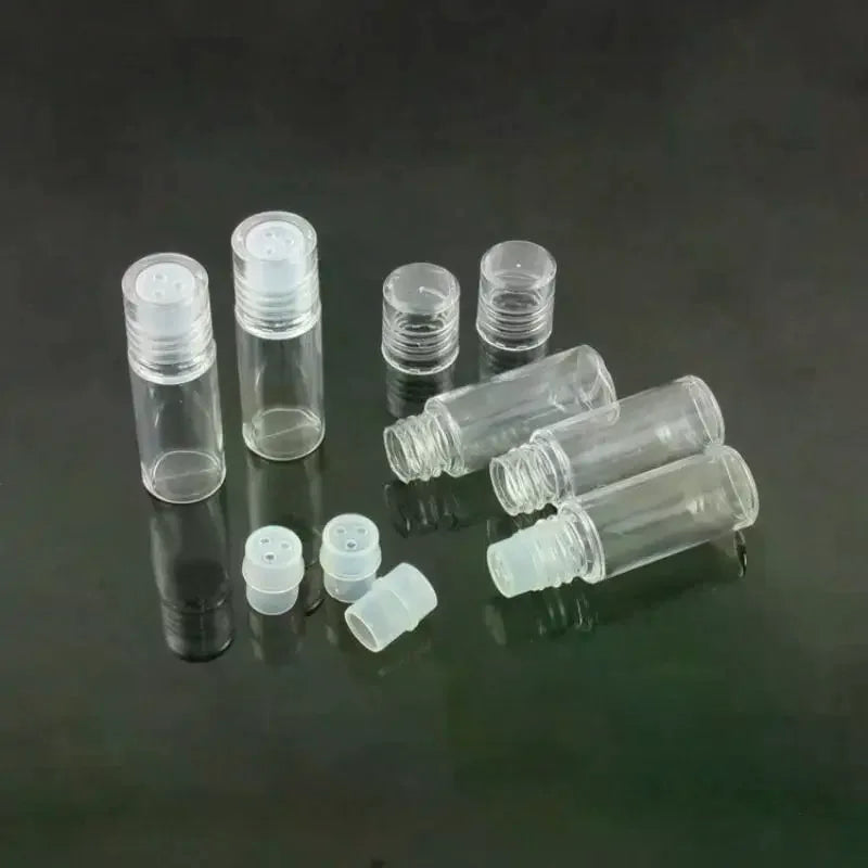 5-Pack 3ml Refillable Loose Powder Containers with Sifter