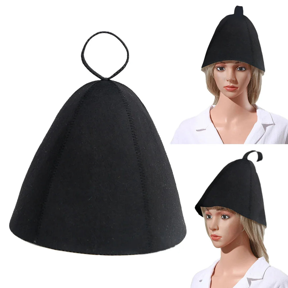 Thickened Felt Sauna Hat – Heat Protection Cap | One Size