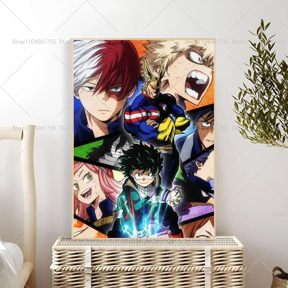 My Hero Academia Wall Poster | Self-Adhesive Waterproof Sticker