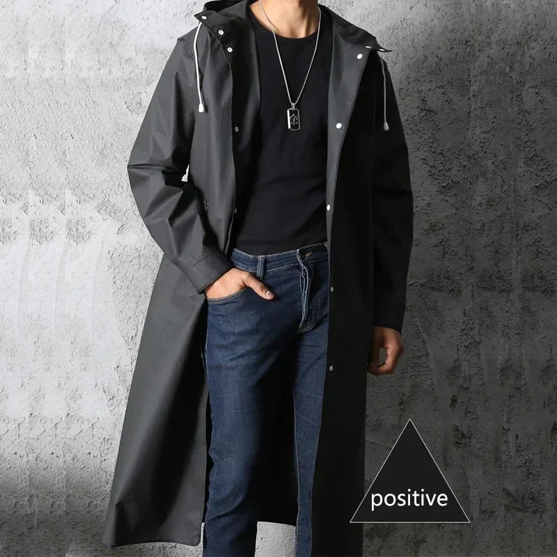 Waterproof EVA Rain Poncho – Unisex Hiking & Outdoor Raincoat