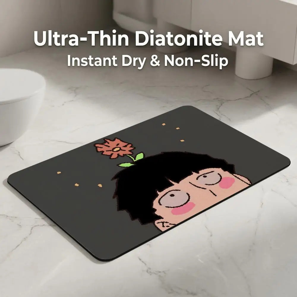 Mob Psycho 100 Diatomite Bath Mat – Quick Dry & Anti-Slip