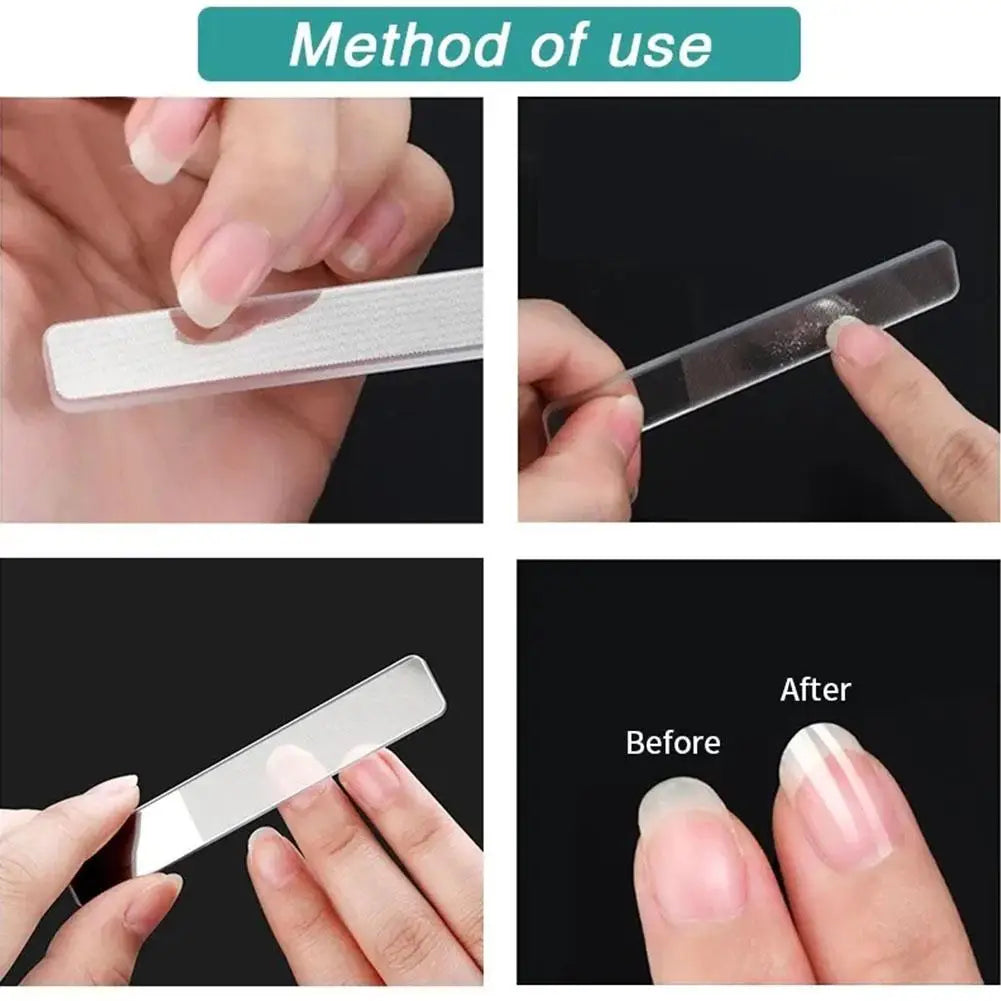 1 3 Washable Nano Glass Nail Files Professional Polishing Manicure