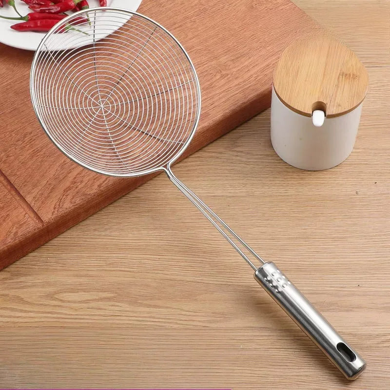 Steel Handle Stainless Wire Oil Leakage Fishing Tool Baking Frying