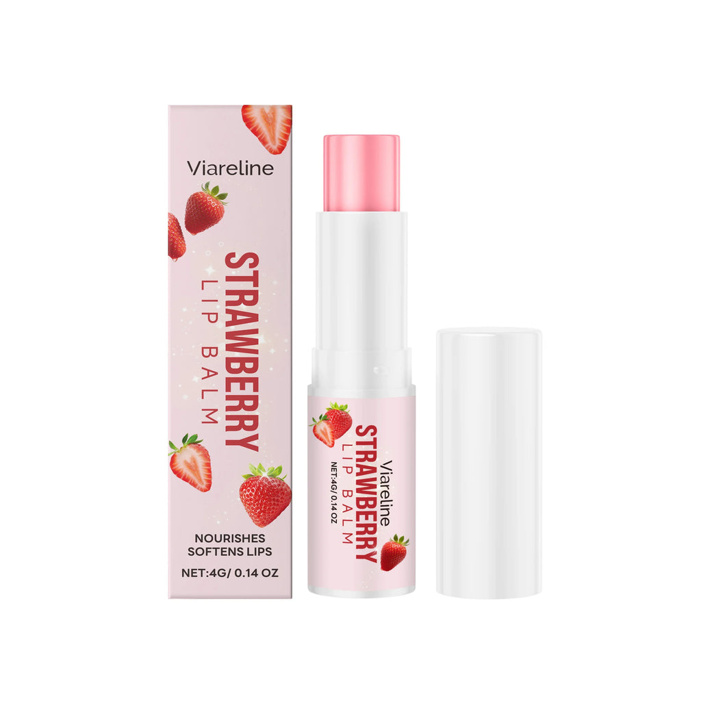 Viareline Strawberry Lip Balm – Moisturize, Repair & Lighten