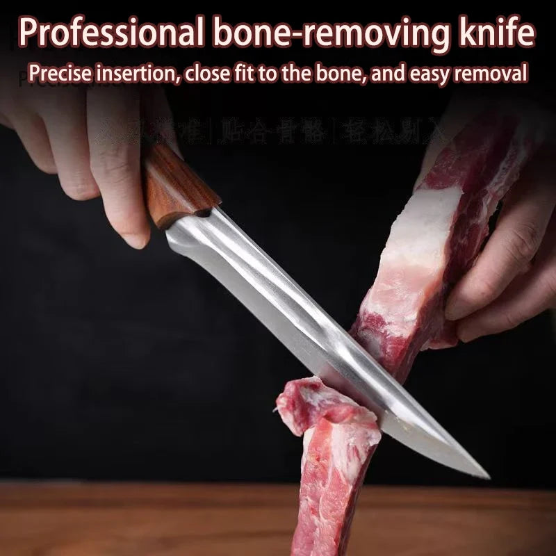 Hand Forged Longquan Boning Knife – Sharp Kitchen Slicing Knife