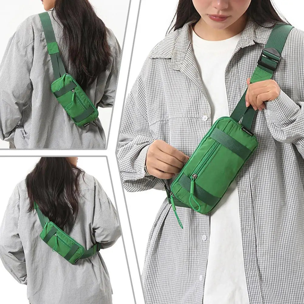 Sport Mini Chest Bag – Waterproof Nylon Fanny Pack Men Women
