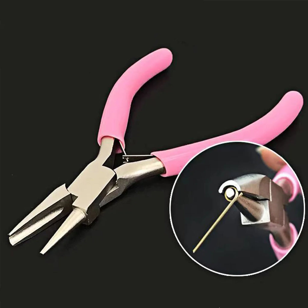 Mini Hair Extension & Jewelry Pliers – Half Groove Round Mouth