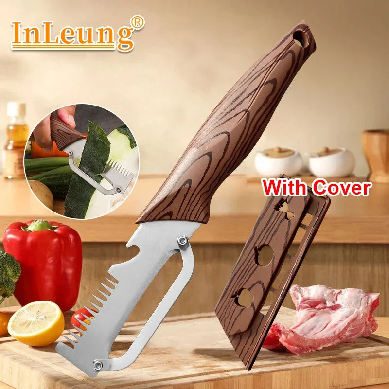 3-in-1 Stainless Steel Vegetable Peeler with Bottle Opener