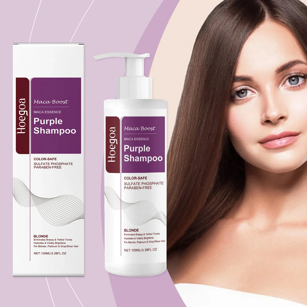 HOEGOA Purple Shampoo & Hair Mask – Tone, Repair & Nourish