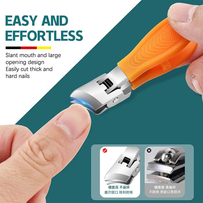Large Jaw Stainless Steel Nail Clipper for Thick Nails