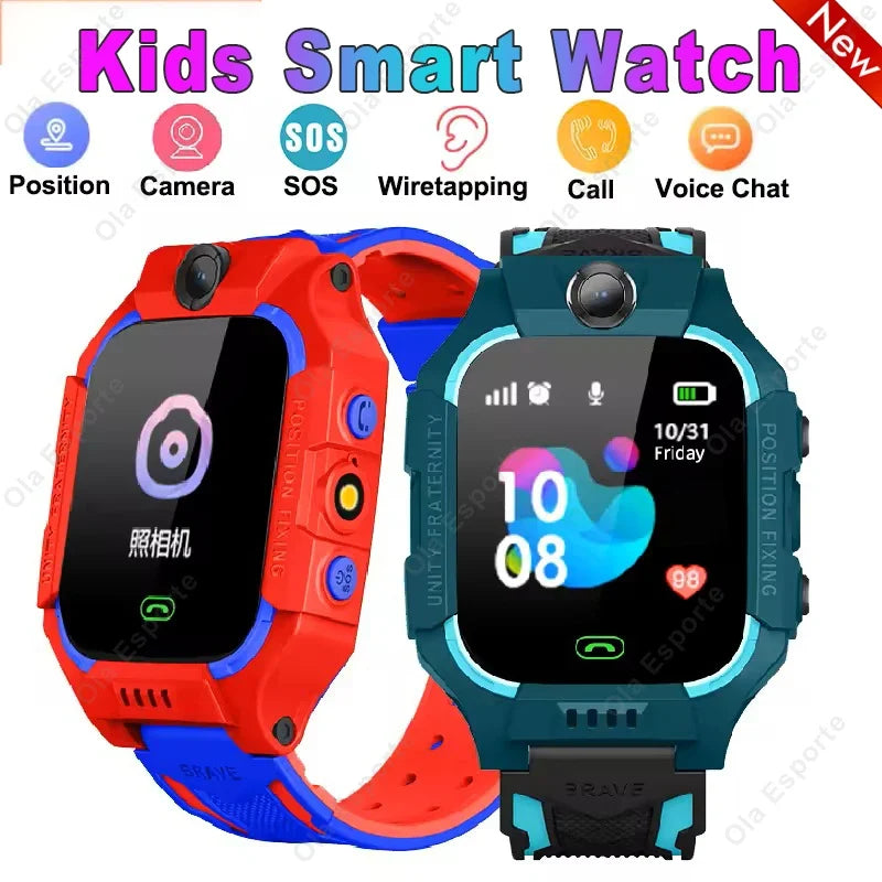 Smart Watch Kids Sim Card Smartwatch Children SOS Tracker Call Phone