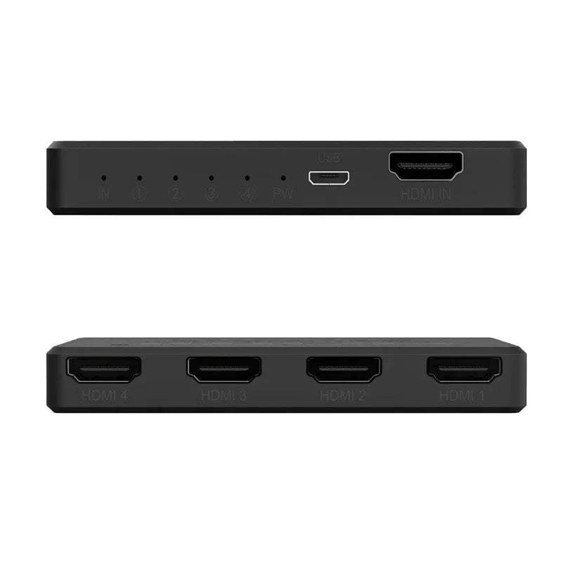 1x4 HDMI Splitter 4K – 1 In 4 Out Hub for PS4, TV & Laptop