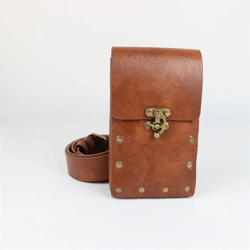 Cosplay Medieval Retro Belt Viking Knight Copper Coin Waist Bag