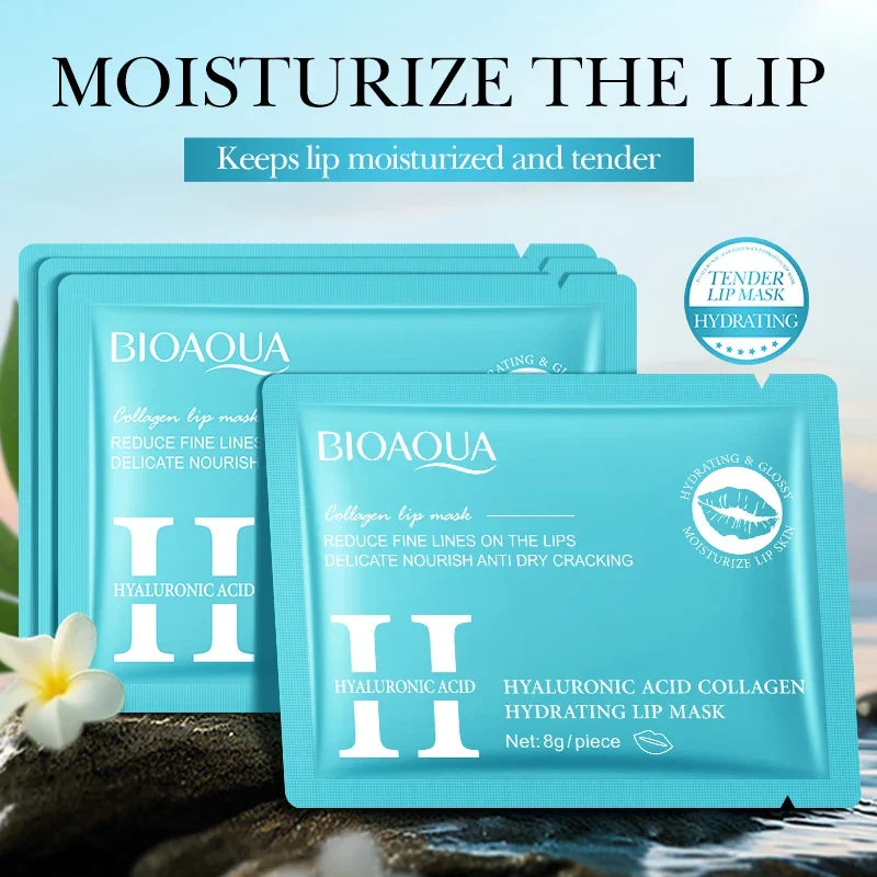 BIOAQUA Crystal Collagen Lip Mask 20pcs – Hydrating Lip Plumper