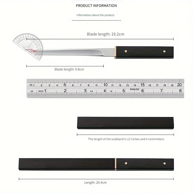 SHIBO Pocket Boning Knife – Stainless Steel with Scabbard