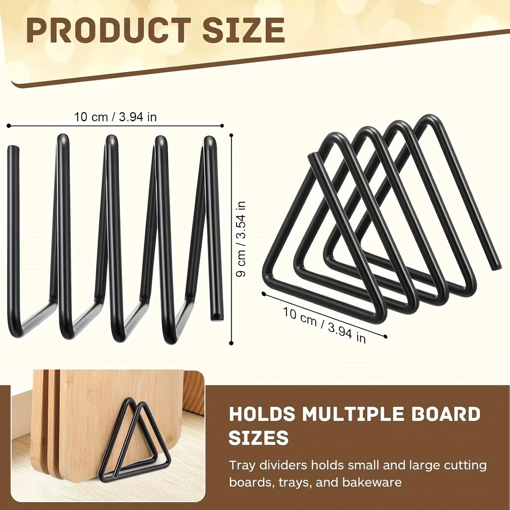 Heavy Duty Metal Cutting Board Rack & Pot Lid Holder
