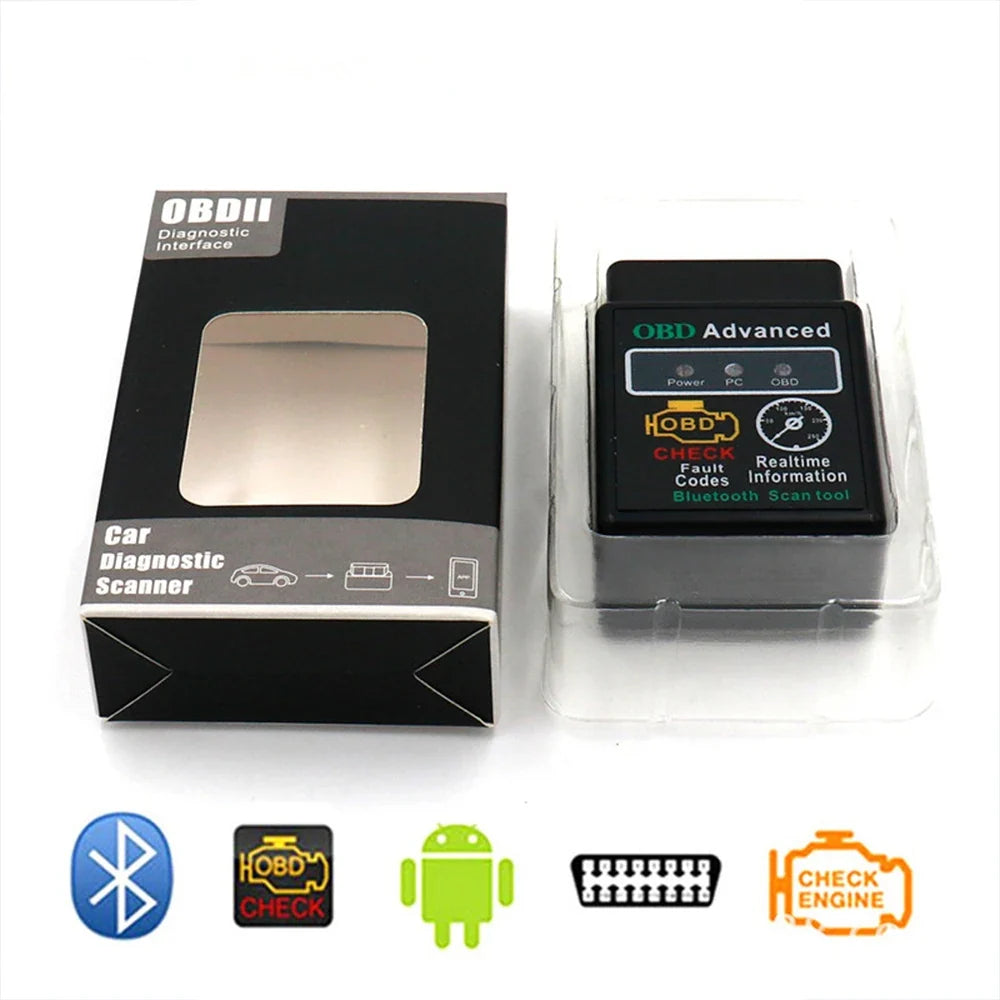 Bluetooth ELM327 OBD2 Scanner – Mini Car Diagnostic Code Reader
