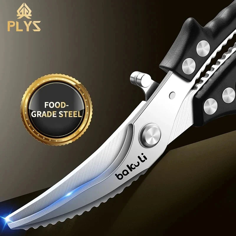 PLYS Stainless Steel Kitchen Scissors – Ergonomic Handle