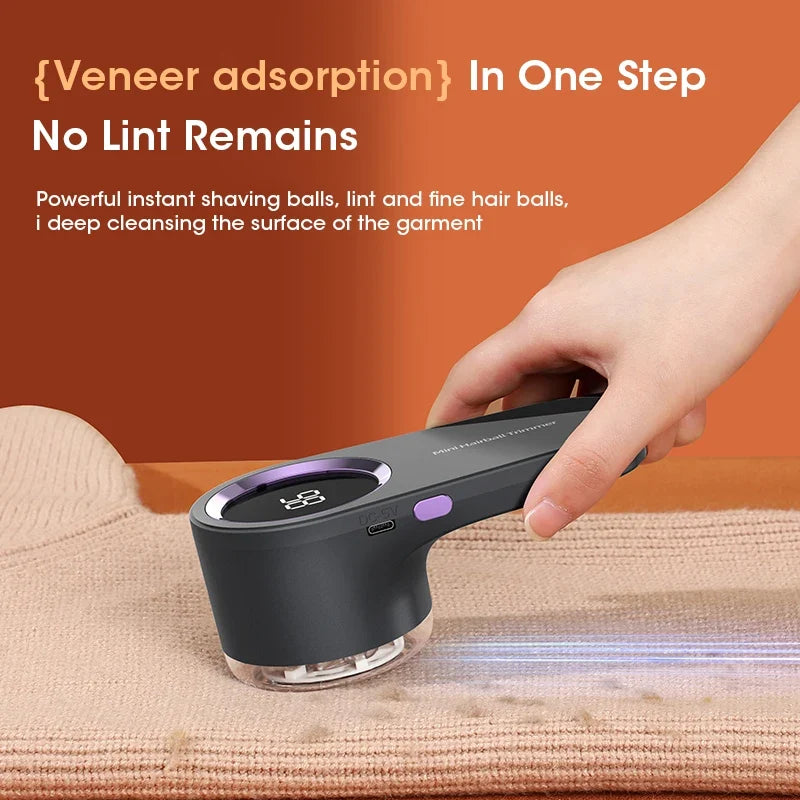 Electric Fabric Shaver & Lint Remover with LED Display