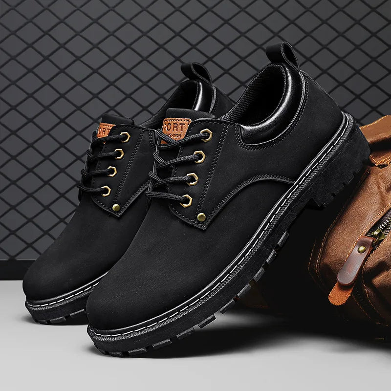 Men's Platform Oxford Shoes – Lace-Up Casual Dress Loafers