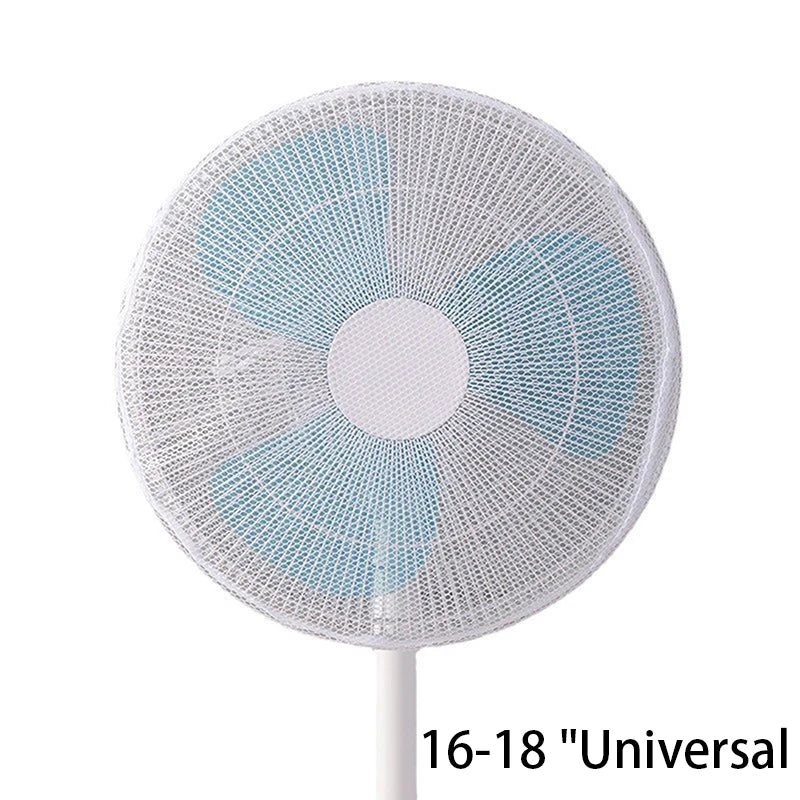 Electric Fan Safety Mesh Cover – Finger Guard for Kids 12–16"