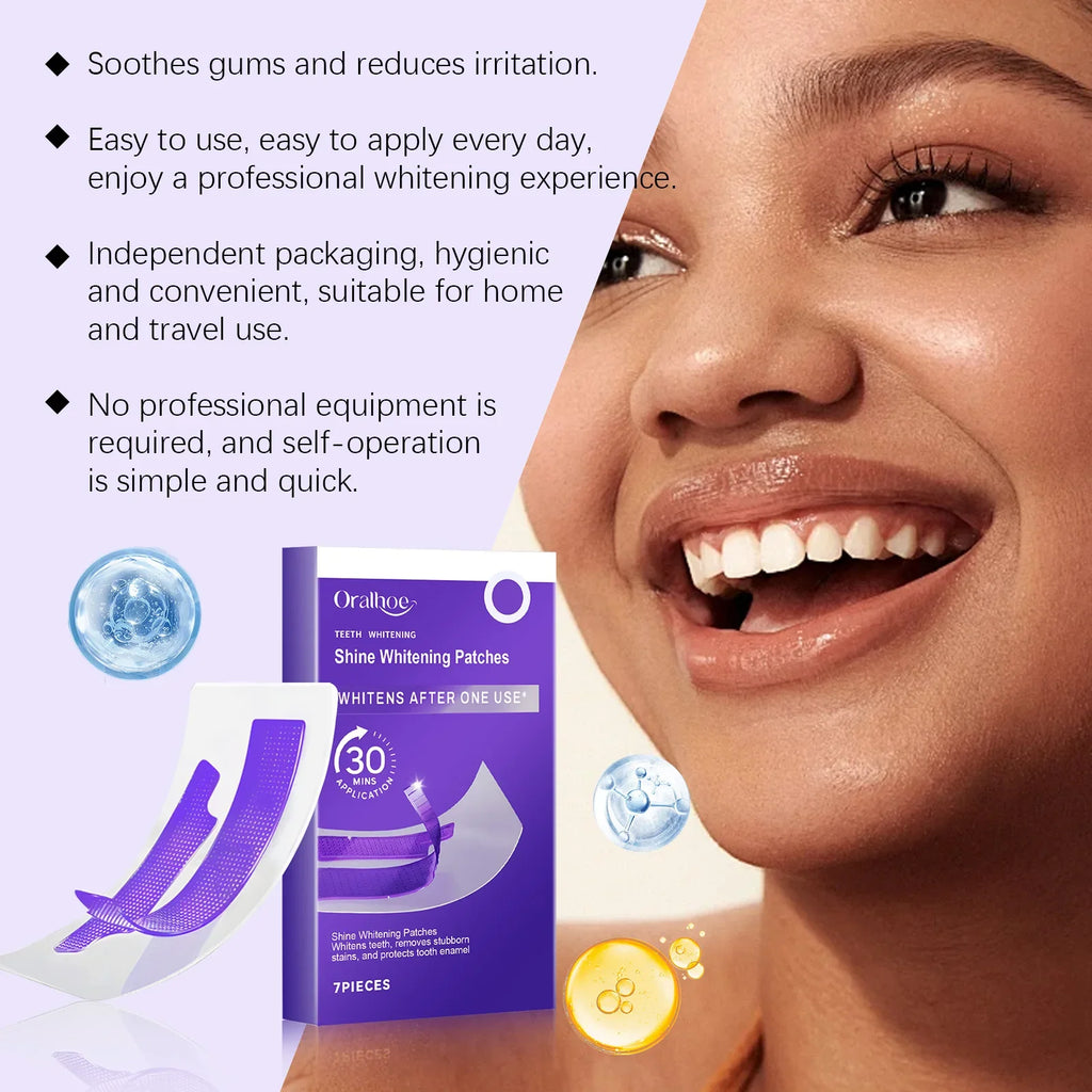 Purple Teeth Brightening Strips – Colour Correcting Oral Care