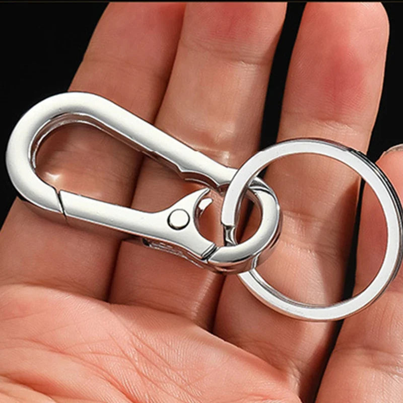 Stainless Steel Gourd Carabiner Keychain – Belt Clip Anti-Lost