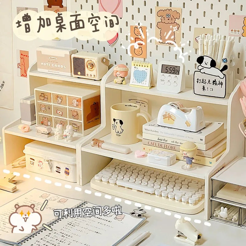 Desktop Multi-Layer Shelf – Stationery, Books & Cosmetics
