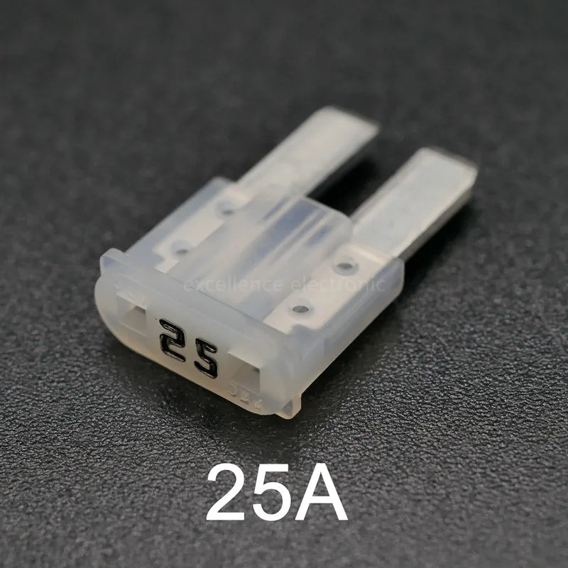 100 50 Mini M2 Car Fuse Long Foot Insert 5Amp 7 10Amp 15A 20A 25A 30A