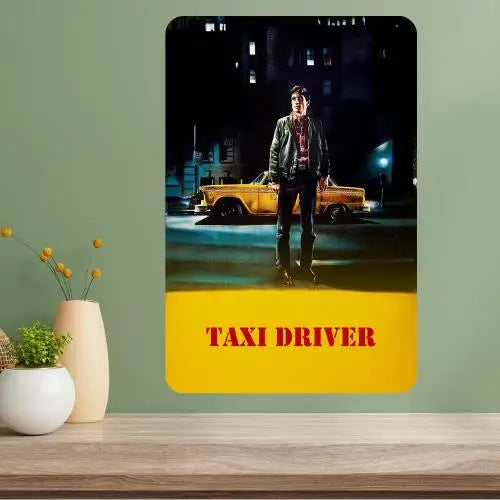 Taxi Driver Classic Movie Metal Poster Sign | Retro Wall Art